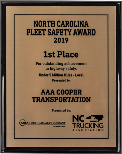 North Carolina Fleet Safety Award